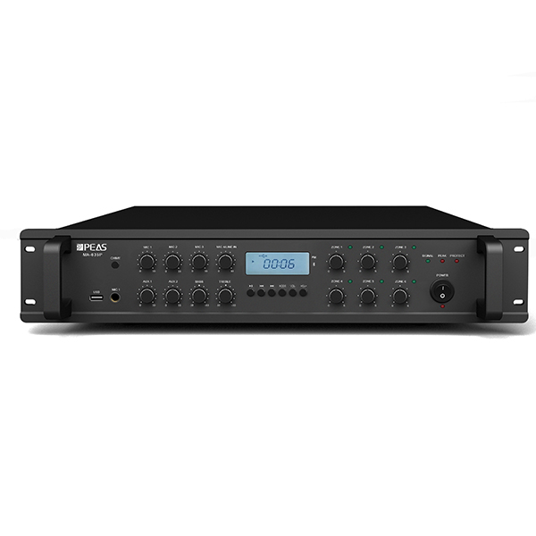 OEM China Conference Amplifier - MA635P 350W  6 zones mixer amplifier with USB/FM/AUX / Phantom Power – Q&S