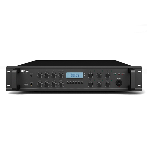 Professional China Broadcasting System - MA635 350W 6 zones mixer amplifier with USB/FM/4MIC/3AUX – Q&S